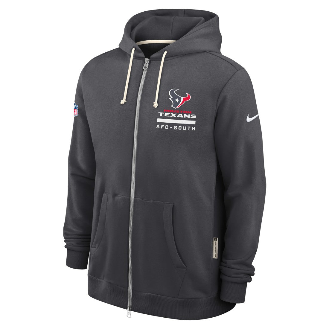 Houston Texans Sideline Standard Issue Utility Player Dri-FIT Full-Zip Hoodie Anthracite | Nike for Sale