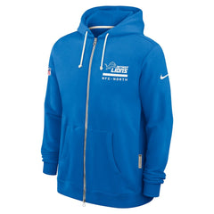 Detroit Lions Sideline Standard Issue Utility Player Dri-FIT Full-Zip Hoodie Blue | Nike for Sale