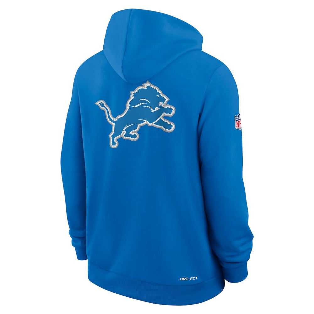 Detroit Lions Sideline Standard Issue Utility Player Dri-FIT Full-Zip Hoodie Blue | Nike for Sale