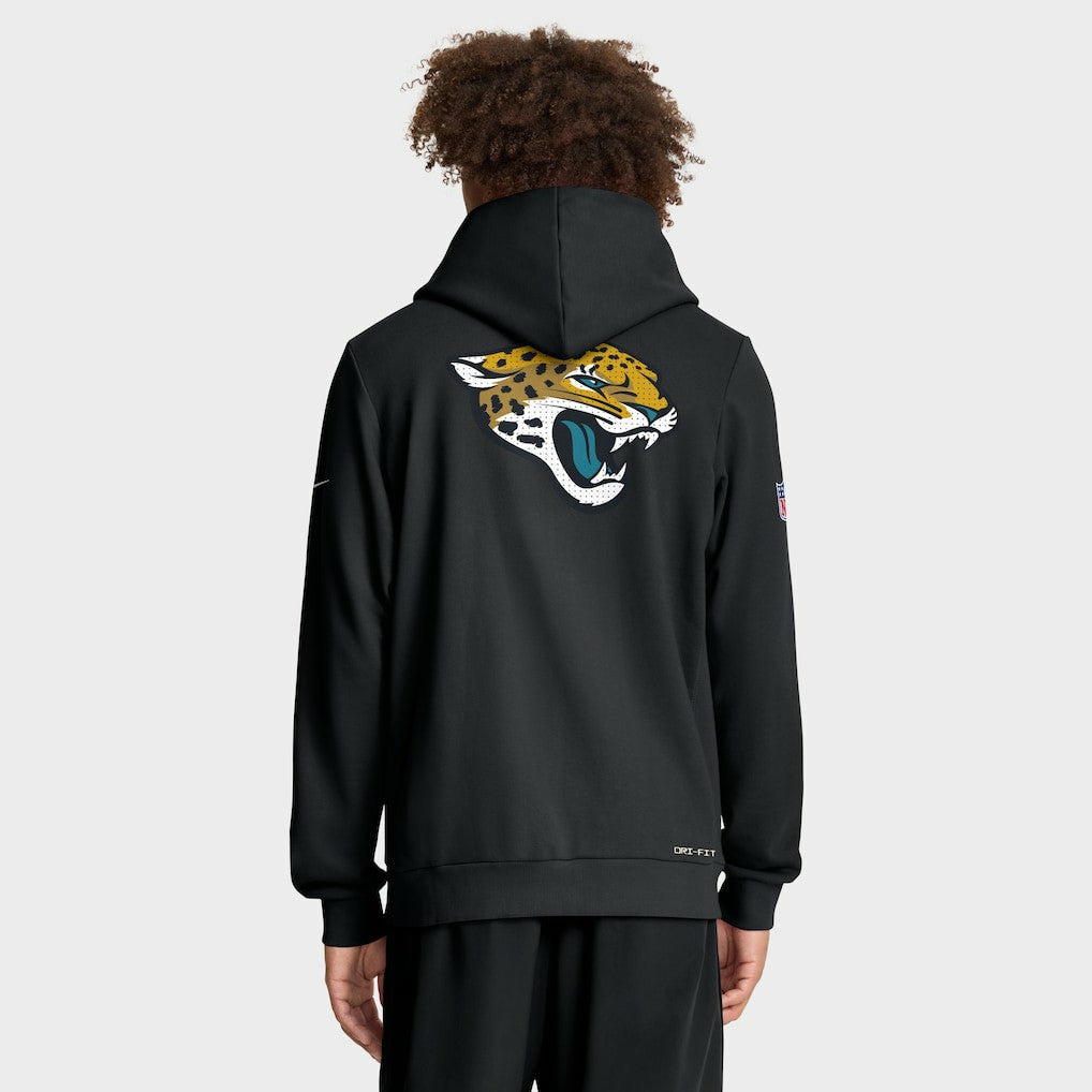 Jacksonville Jaguars Sideline Standard Issue Utility Player Dri-FIT Full-Zip Hoodie Black | Nike for Sale