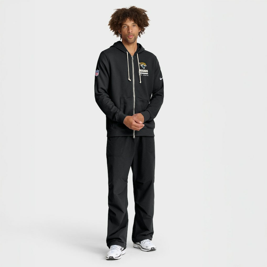 Jacksonville Jaguars Sideline Standard Issue Utility Player Dri-FIT Full-Zip Hoodie Black | Nike for Sale