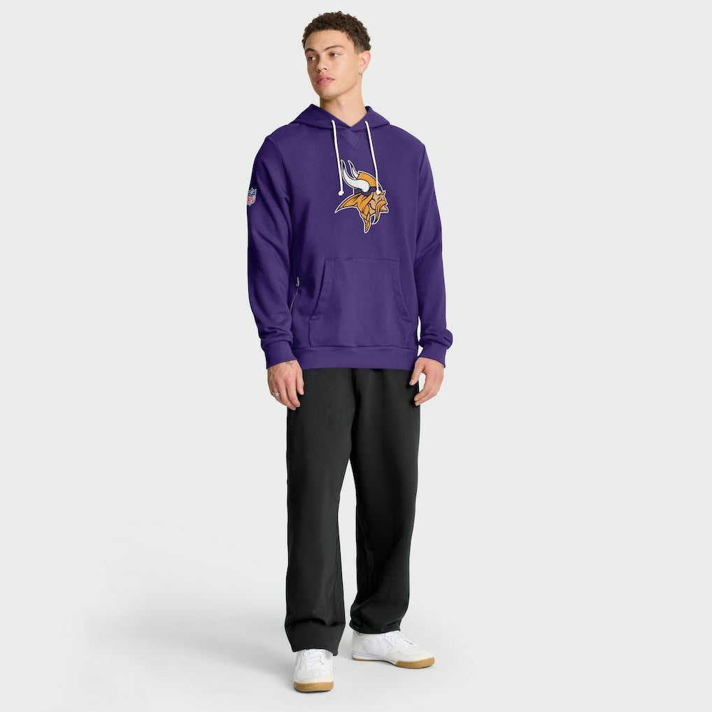 Minnesota Vikings Sideline Standard Issue Initial Home Dri-FIT Hoodie Purple | Nike for Sale