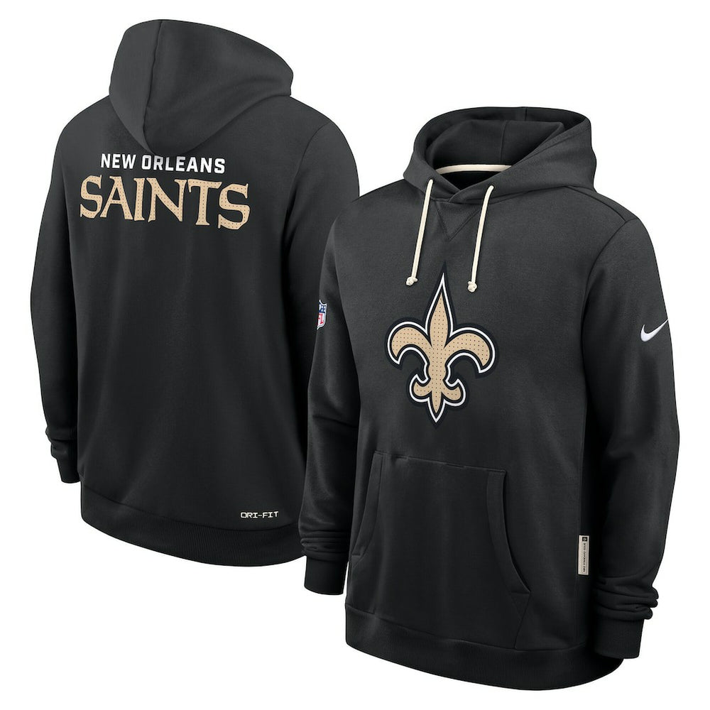New Orleans Saints Sideline Standard Issue Initial Home Dri-FIT Hoodie Black | Nike for Sale