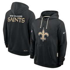 New Orleans Saints Sideline Standard Issue Initial Home Dri-FIT Hoodie Black | Nike for Sale