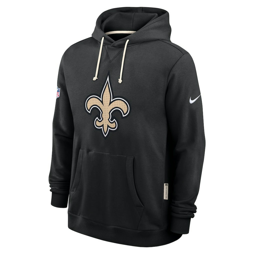New Orleans Saints Sideline Standard Issue Initial Home Dri-FIT Hoodie Black | Nike for Sale