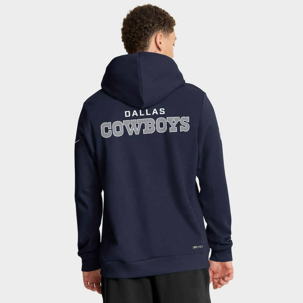 Dallas Cowboys Sideline Standard Issue Initial Home Dri-FIT Hoodie Navy | Nike for Sale
