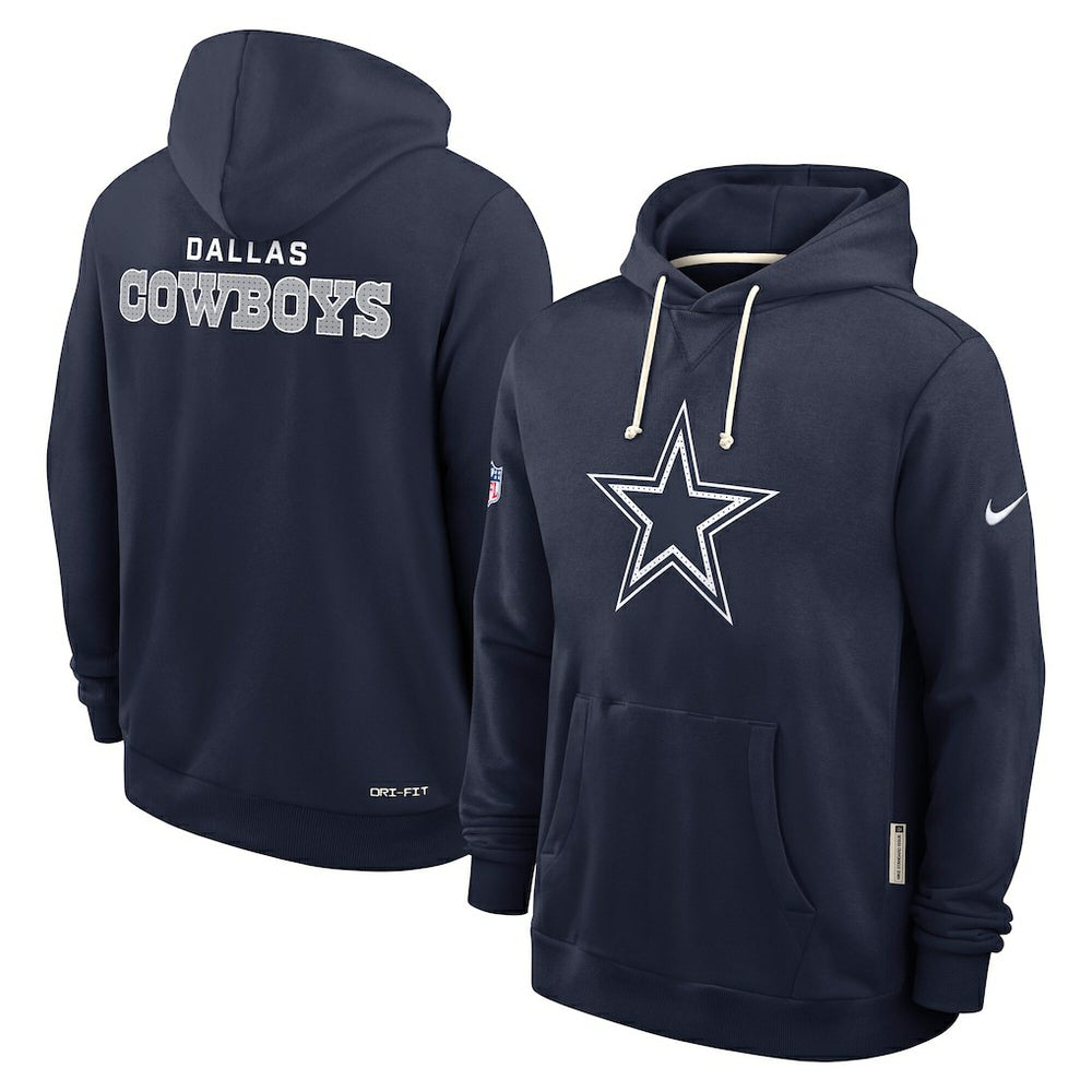 Dallas Cowboys Sideline Standard Issue Initial Home Dri-FIT Hoodie Navy | Nike for Sale