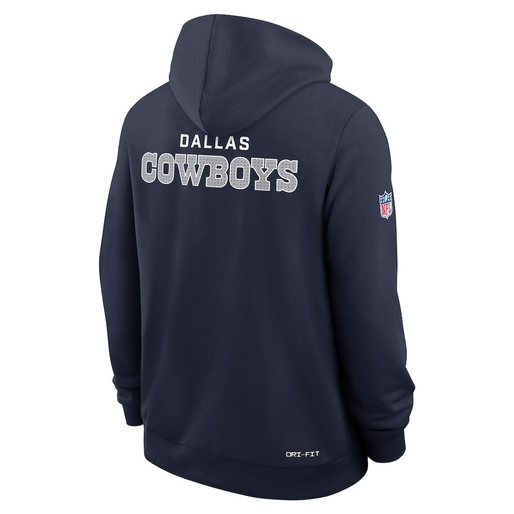 Dallas Cowboys Sideline Standard Issue Initial Home Dri-FIT Hoodie Navy | Nike for Sale