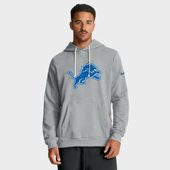 Detroit Lions Sideline Standard Issue Initial Home Dri-FIT Hoodie Gray | Nike for Sale