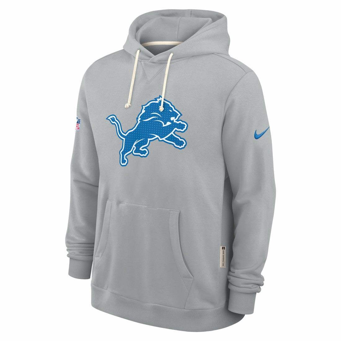 Detroit Lions Sideline Standard Issue Initial Home Dri-FIT Hoodie Gray | Nike for Sale