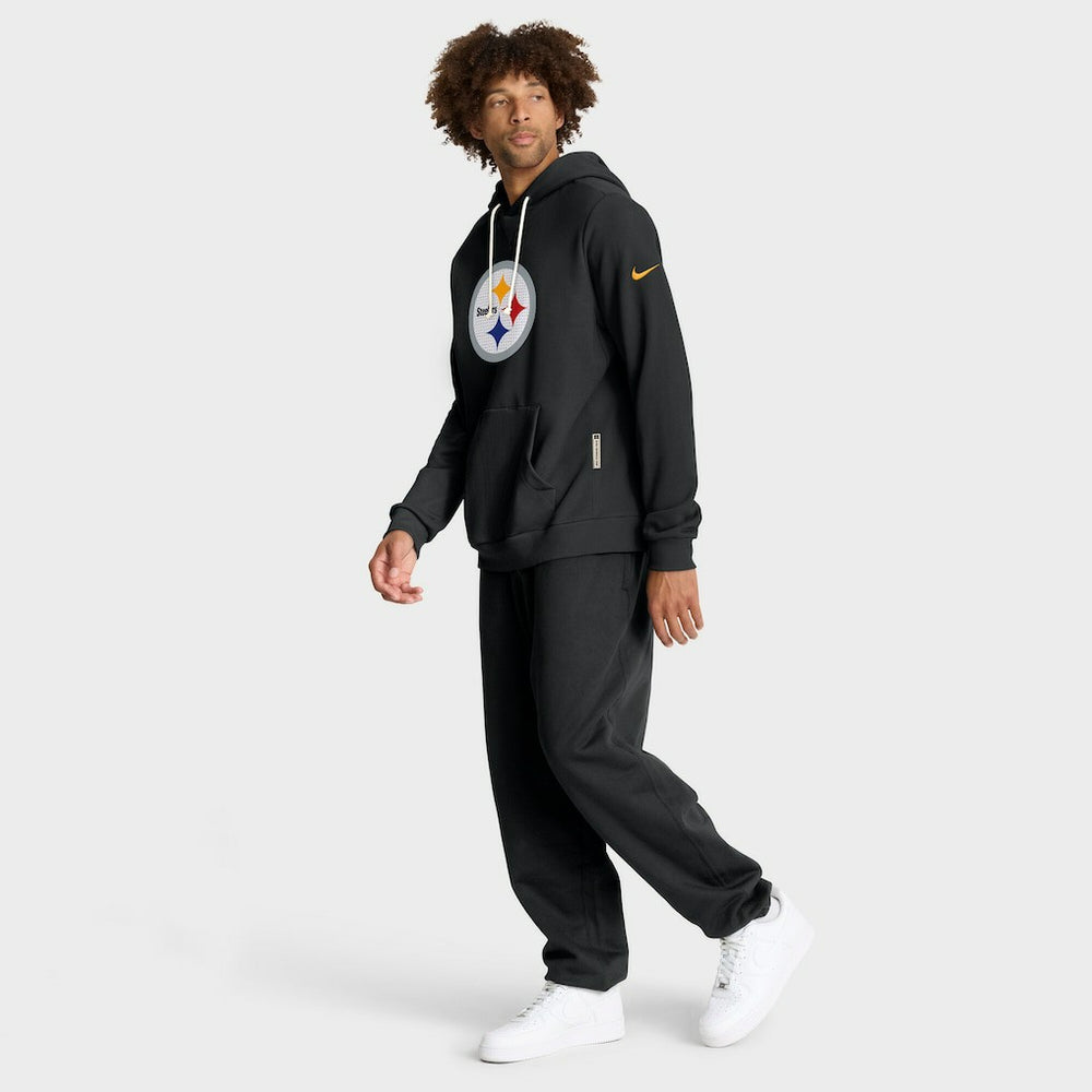 Pittsburgh Steelers Sideline Standard Issue Initial Home Dri-FIT Hoodie Black | Nike for Sale