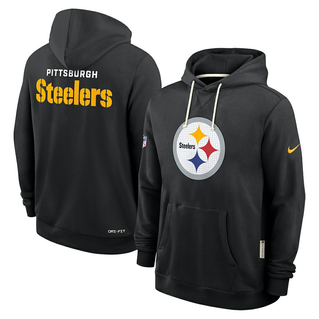 Pittsburgh Steelers Sideline Standard Issue Initial Home Dri-FIT Hoodie Black | Nike for Sale