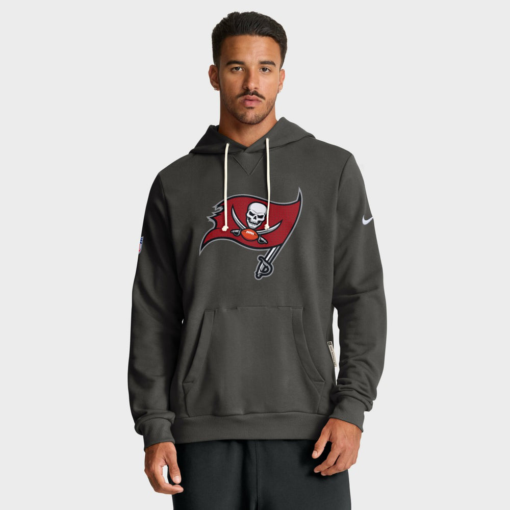 Tampa Bay Buccaneers Sideline Standard Issue Initial Home Dri-FIT Hoodie Pewter | Nike for Sale