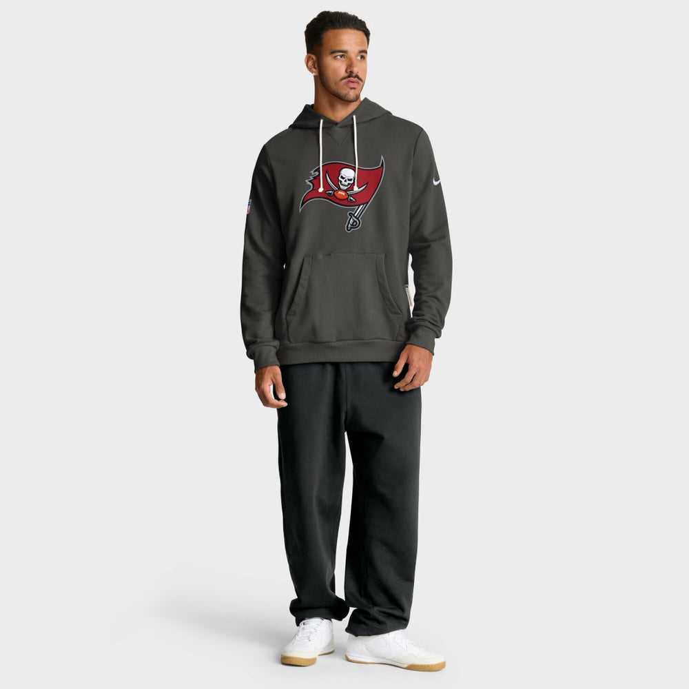 Tampa Bay Buccaneers Sideline Standard Issue Initial Home Dri-FIT Hoodie Pewter | Nike for Sale