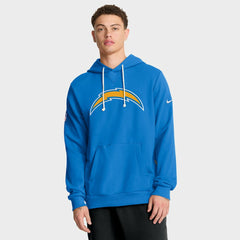 Los Angeles Chargers Sideline Standard Issue Initial Home Dri-FIT Hoodie Powder Blue | Nike for Sale