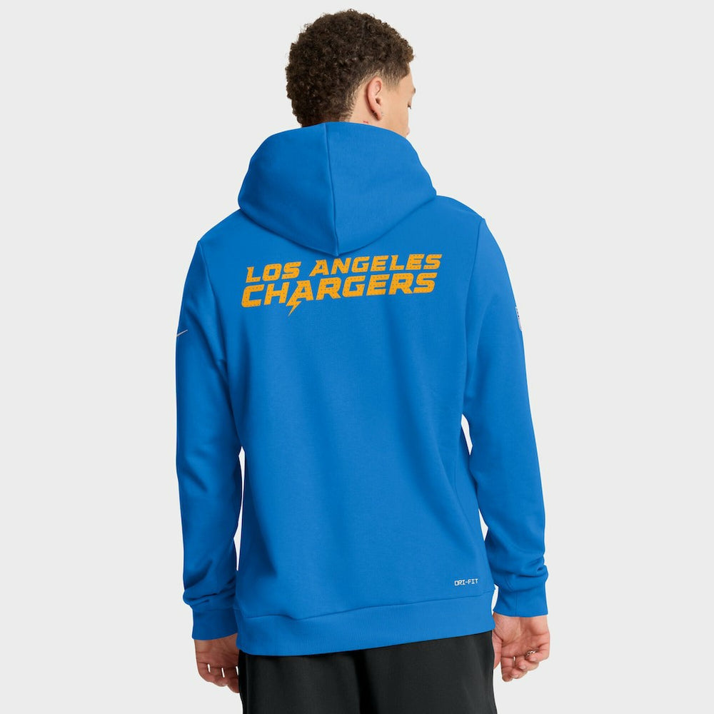 Los Angeles Chargers Sideline Standard Issue Initial Home Dri-FIT Hoodie Powder Blue | Nike for Sale