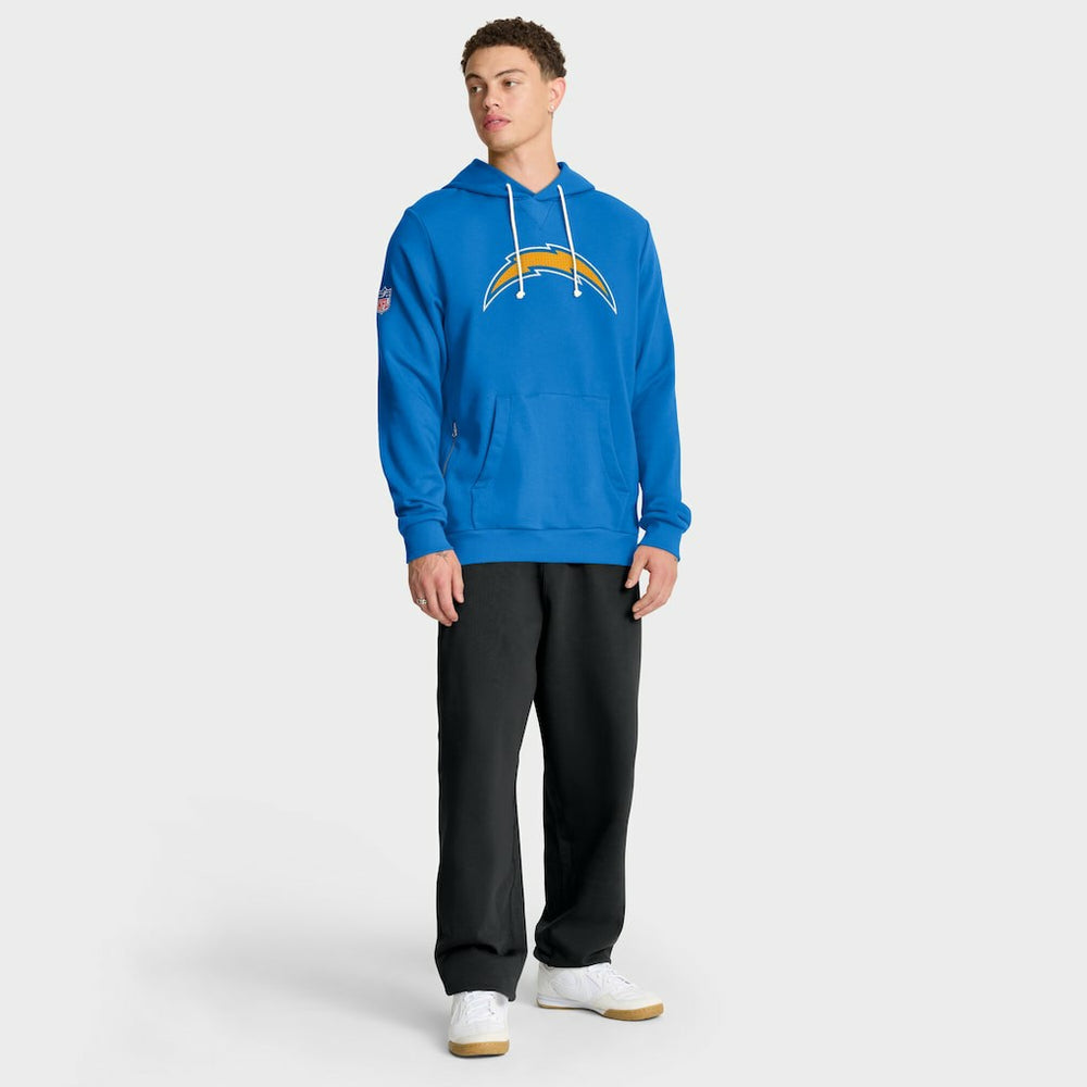 Los Angeles Chargers Sideline Standard Issue Initial Home Dri-FIT Hoodie Powder Blue | Nike for Sale
