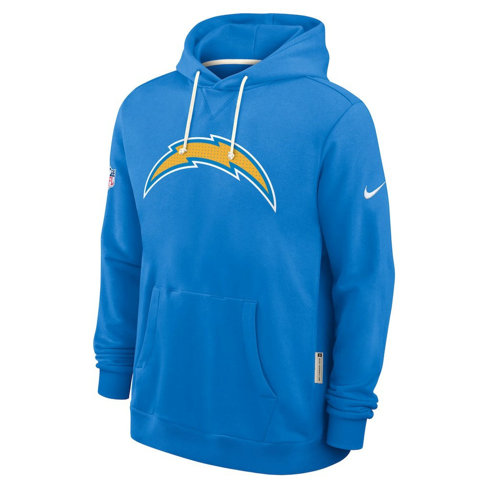 Los Angeles Chargers Sideline Standard Issue Initial Home Dri-FIT Hoodie Powder Blue | Nike for Sale