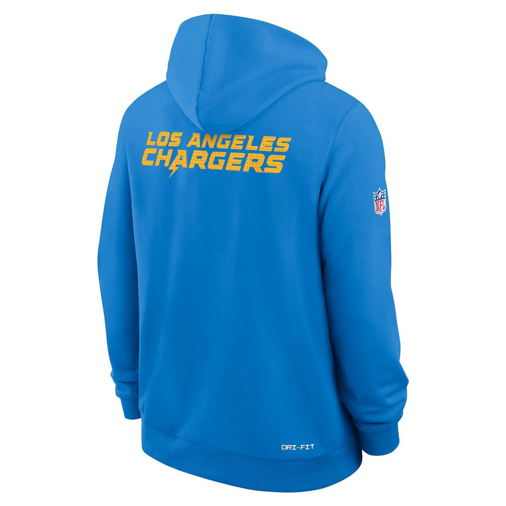 Los Angeles Chargers Sideline Standard Issue Initial Home Dri-FIT Hoodie Powder Blue | Nike for Sale