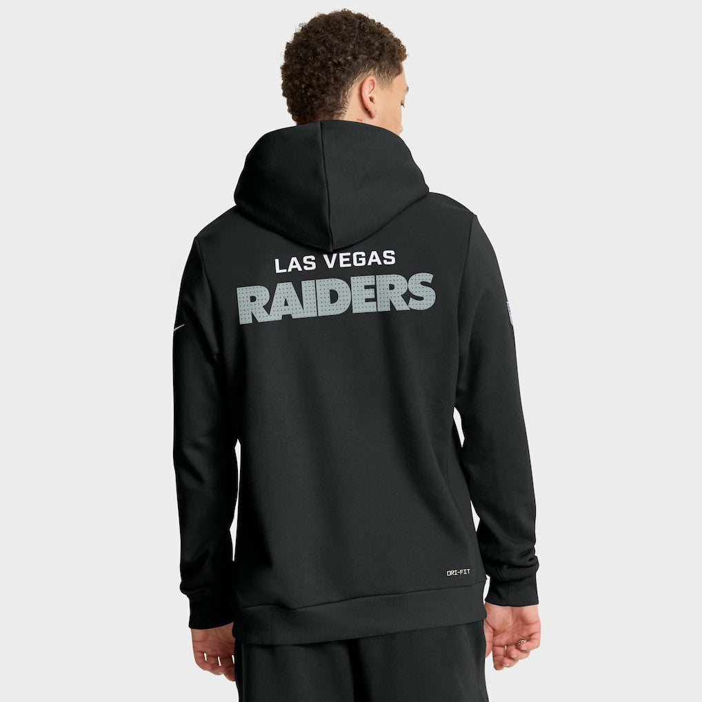 Las Vegas Raiders Sideline Standard Issue Initial Home Dri-FIT Hoodie Black | Nike for Sale