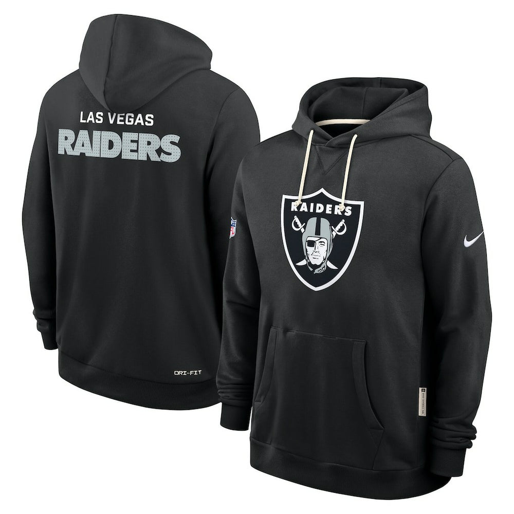 Las Vegas Raiders Sideline Standard Issue Initial Home Dri-FIT Hoodie Black | Nike for Sale