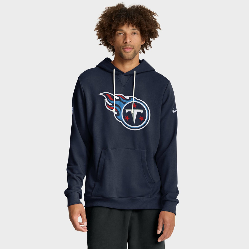 Tennessee Titans Sideline Standard Issue Initial Home Dri-FIT Hoodie Navy | Nike for Sale