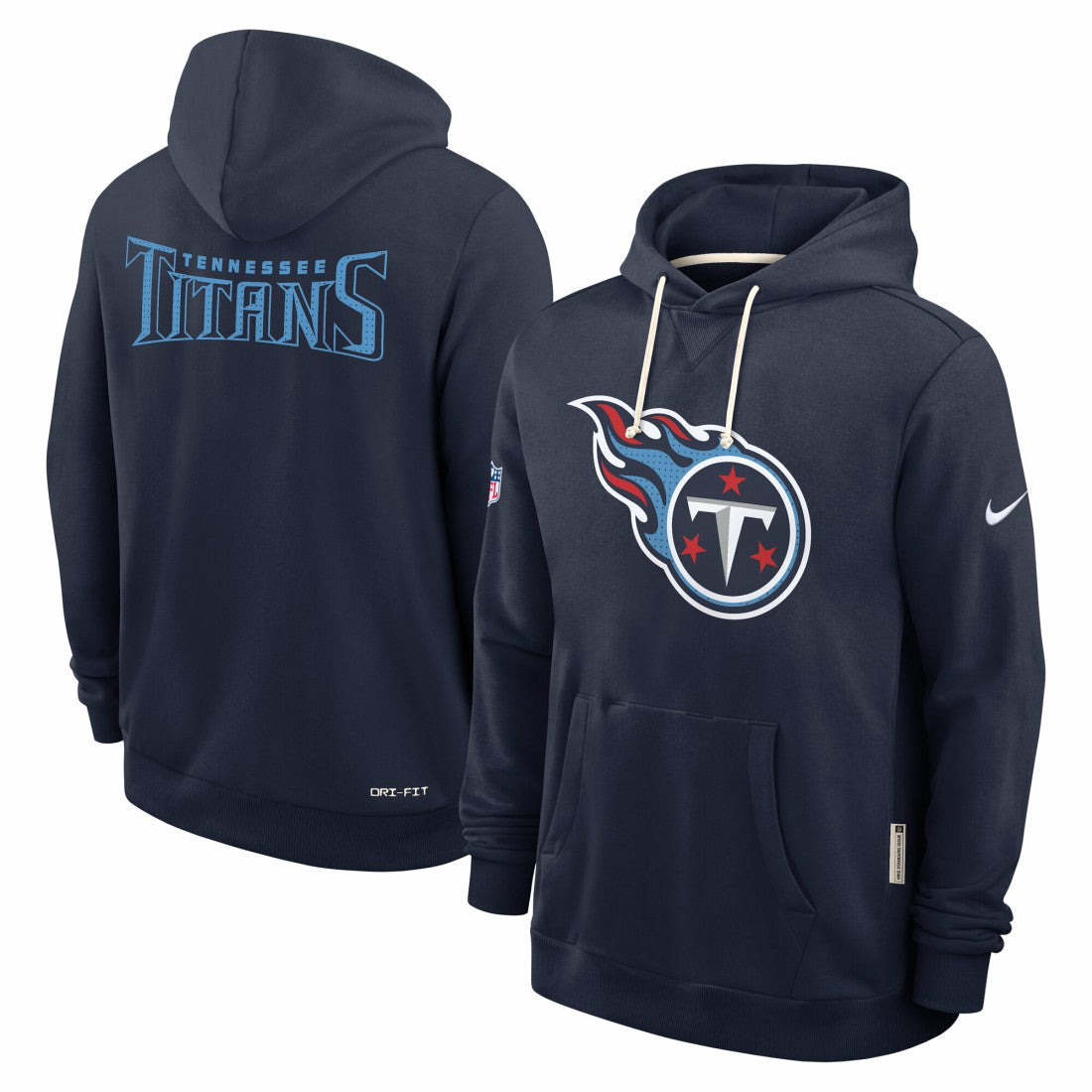 Tennessee Titans Sideline Standard Issue Initial Home Dri-FIT Hoodie Navy | Nike for Sale