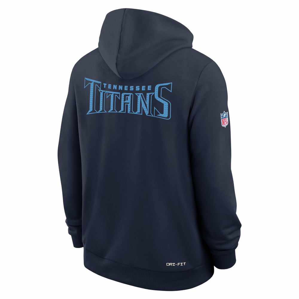 Tennessee Titans Sideline Standard Issue Initial Home Dri-FIT Hoodie Navy | Nike for Sale