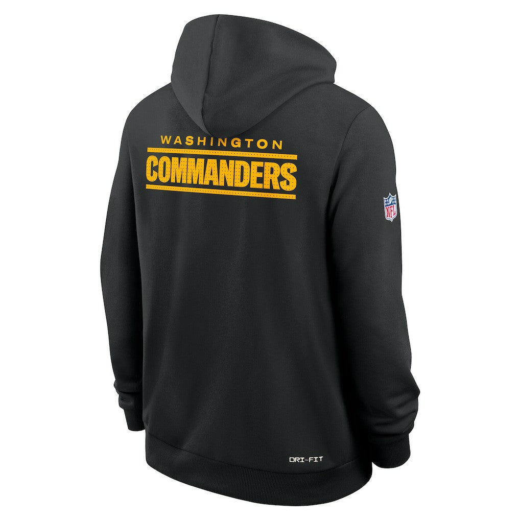 Washington Commanders Sideline Standard Issue Initial Home Dri-FIT Hoodie Black | Nike for Sale