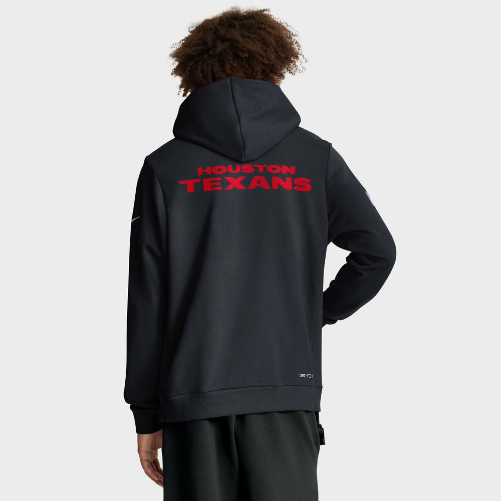Houston Texans Sideline Standard Issue Initial Home Dri-FIT Hoodie Navy | Nike for Sale