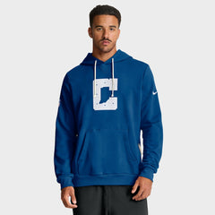 Indianapolis Colts Sideline Standard Issue Initial Home Dri-FIT Hoodie Royal | Nike for Sale
