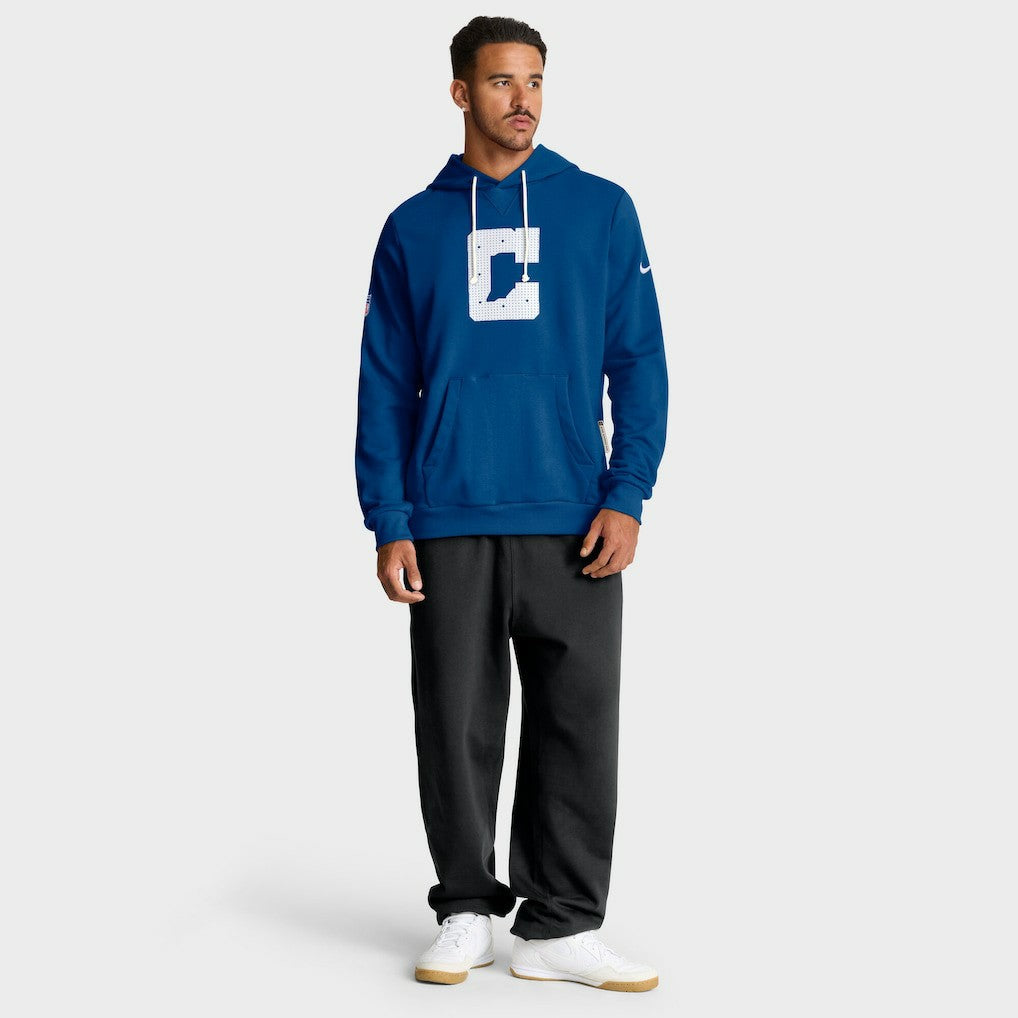 Indianapolis Colts Sideline Standard Issue Initial Home Dri-FIT Hoodie Royal | Nike for Sale
