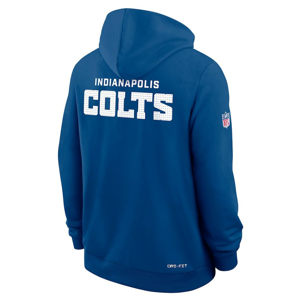 Indianapolis Colts Sideline Standard Issue Initial Home Dri-FIT Hoodie Royal | Nike for Sale