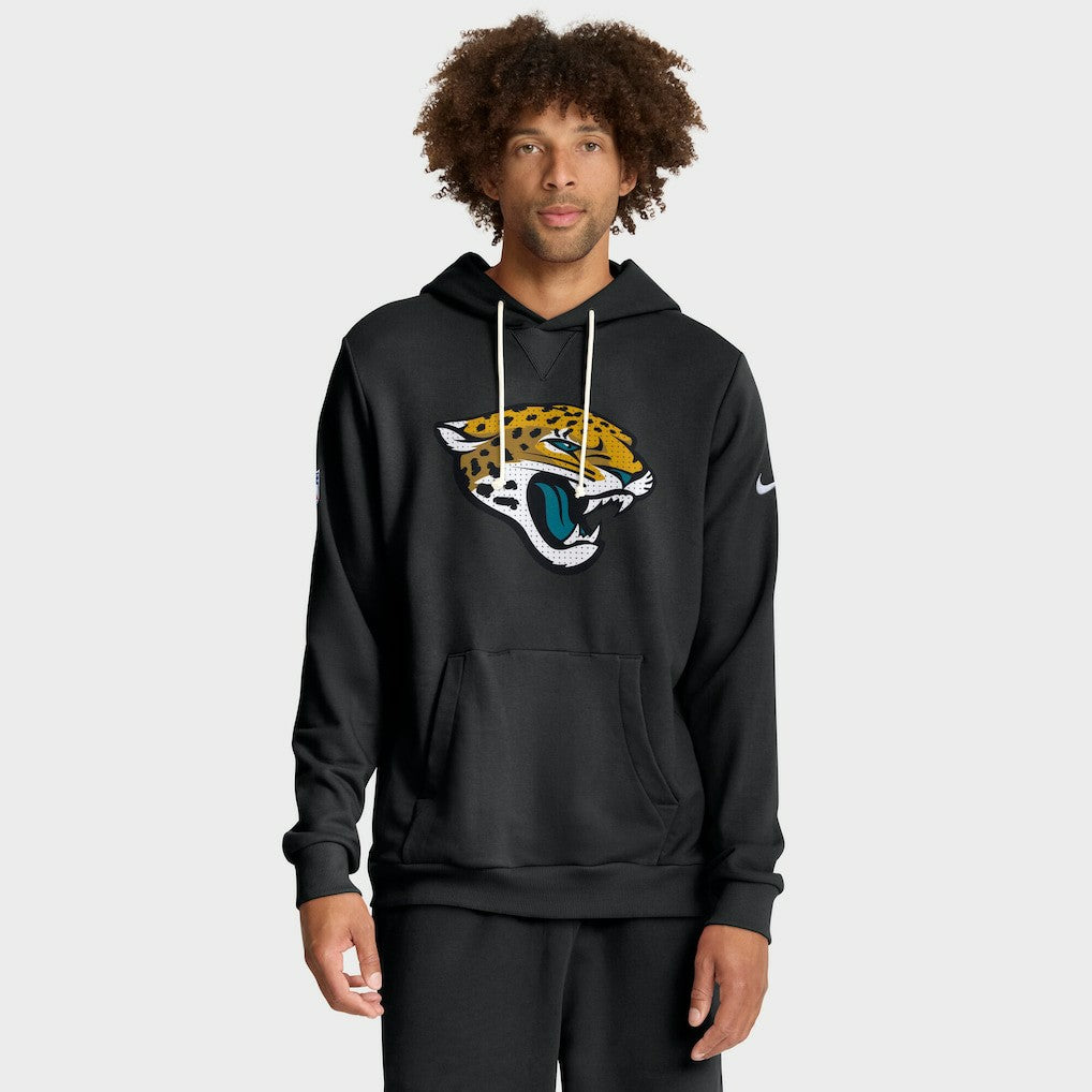 Jacksonville Jaguars Sideline Standard Issue Initial Home Dri-FIT Hoodie Black | Nike for Sale