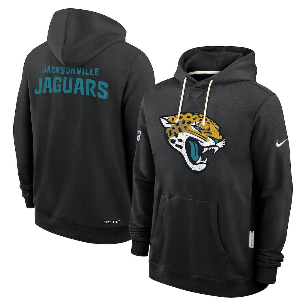 Jacksonville Jaguars Sideline Standard Issue Initial Home Dri-FIT Hoodie Black | Nike for Sale