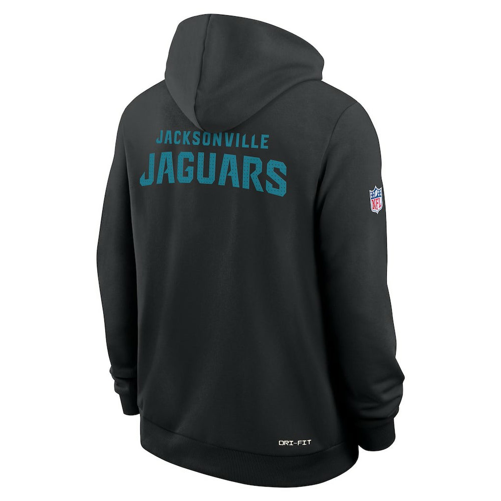 Jacksonville Jaguars Sideline Standard Issue Initial Home Dri-FIT Hoodie Black | Nike for Sale