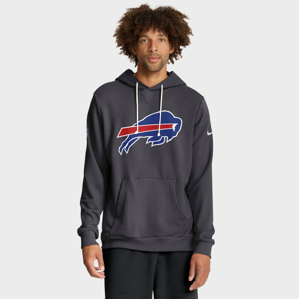 Buffalo Bills Sideline Standard Issue Initial Home Dri-FIT Hoodie Anthracite | Nike for Sale