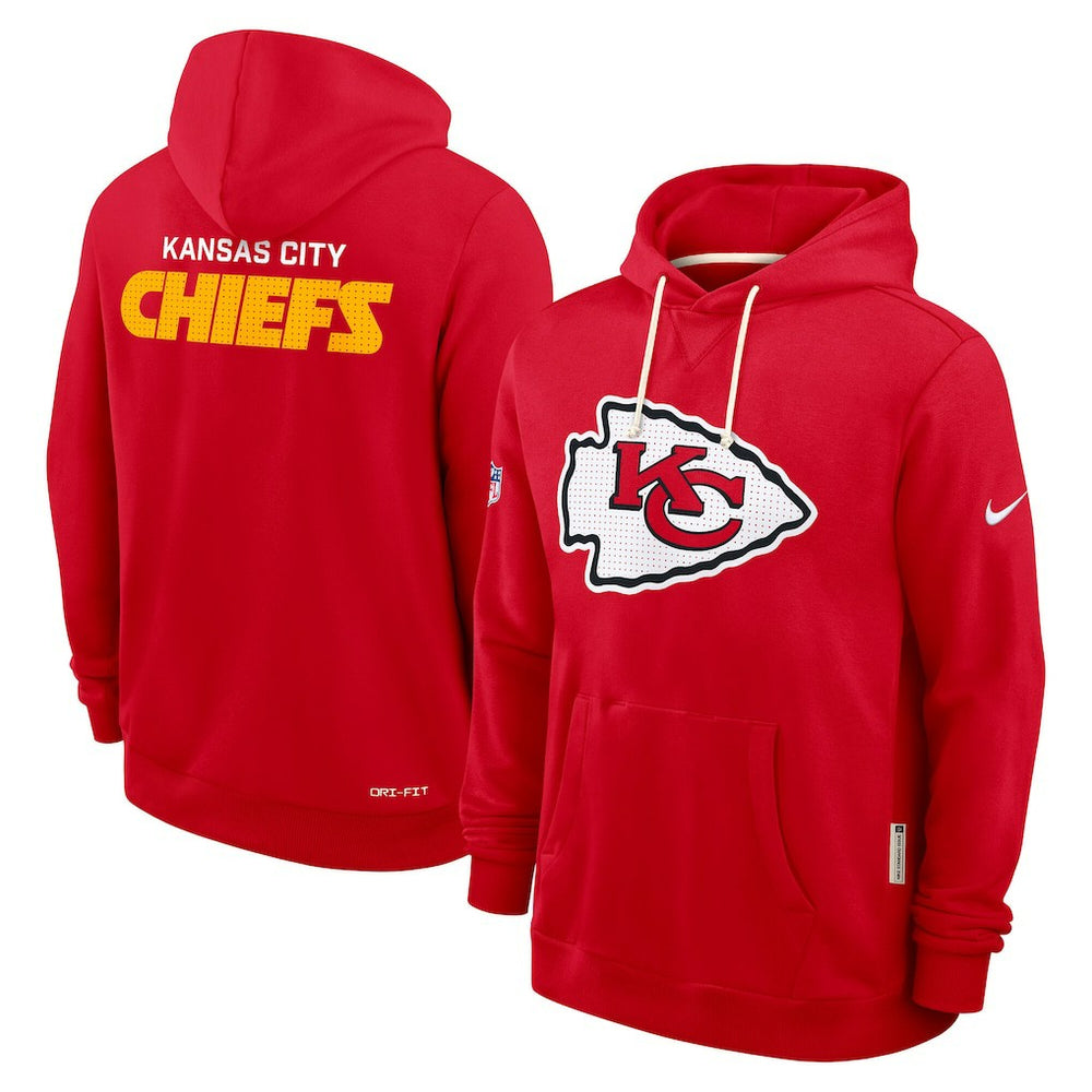 Kansas City Chiefs Sideline Standard Issue Initial Home Dri-FIT Hoodie Red | Nike for Sale