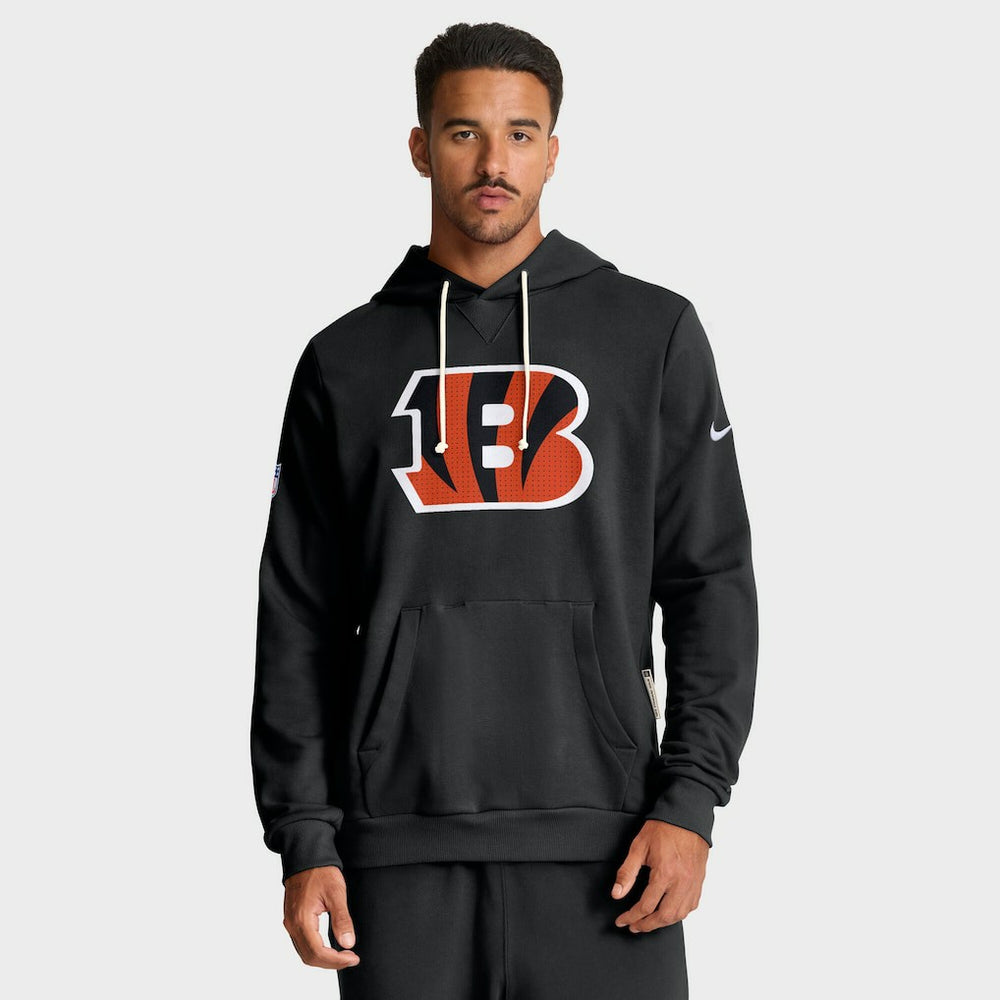 Cincinnati Bengals Sideline Standard Issue Initial Home Dri-FIT Hoodie Black | Nike for Sale