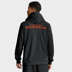 Cincinnati Bengals Sideline Standard Issue Initial Home Dri-FIT Hoodie Black | Nike for Sale