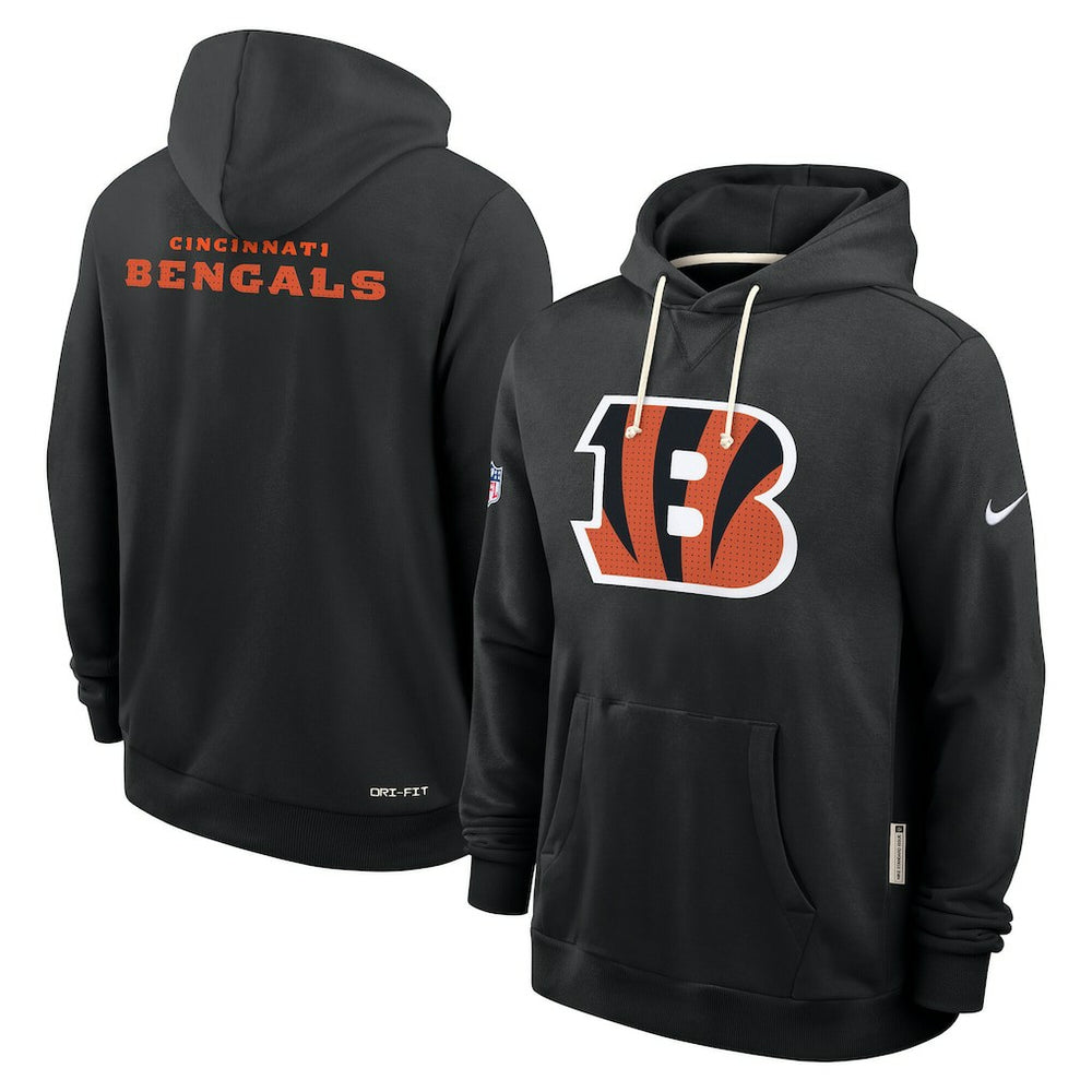 Cincinnati Bengals Sideline Standard Issue Initial Home Dri-FIT Hoodie Black | Nike for Sale