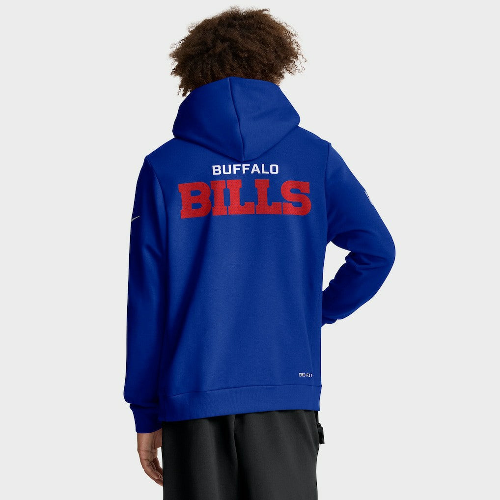 Buffalo Bills Sideline Standard Issue Initial Home Dri-FIT Hoodie Royal | Nike for Sale