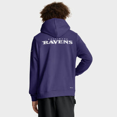 Baltimore Ravens Sideline Standard Issue Initial Home Dri-FIT Hoodie Purple | Nike for Sale