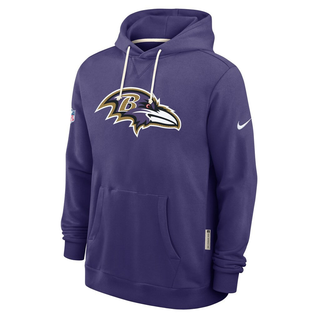 Baltimore Ravens Sideline Standard Issue Initial Home Dri-FIT Hoodie Purple | Nike for Sale