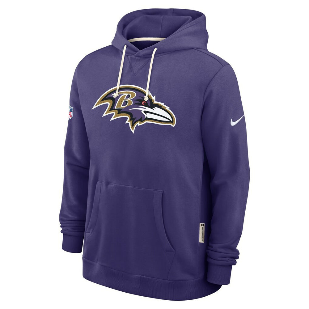 Baltimore Ravens Sideline Standard Issue Initial Home Dri-FIT Hoodie Purple | Nike for Sale