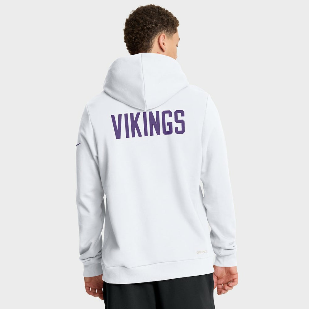 Minnesota Vikings Sideline Standard Issue Alt 2 Dri-FIT Hoodie White | Nike for Sale