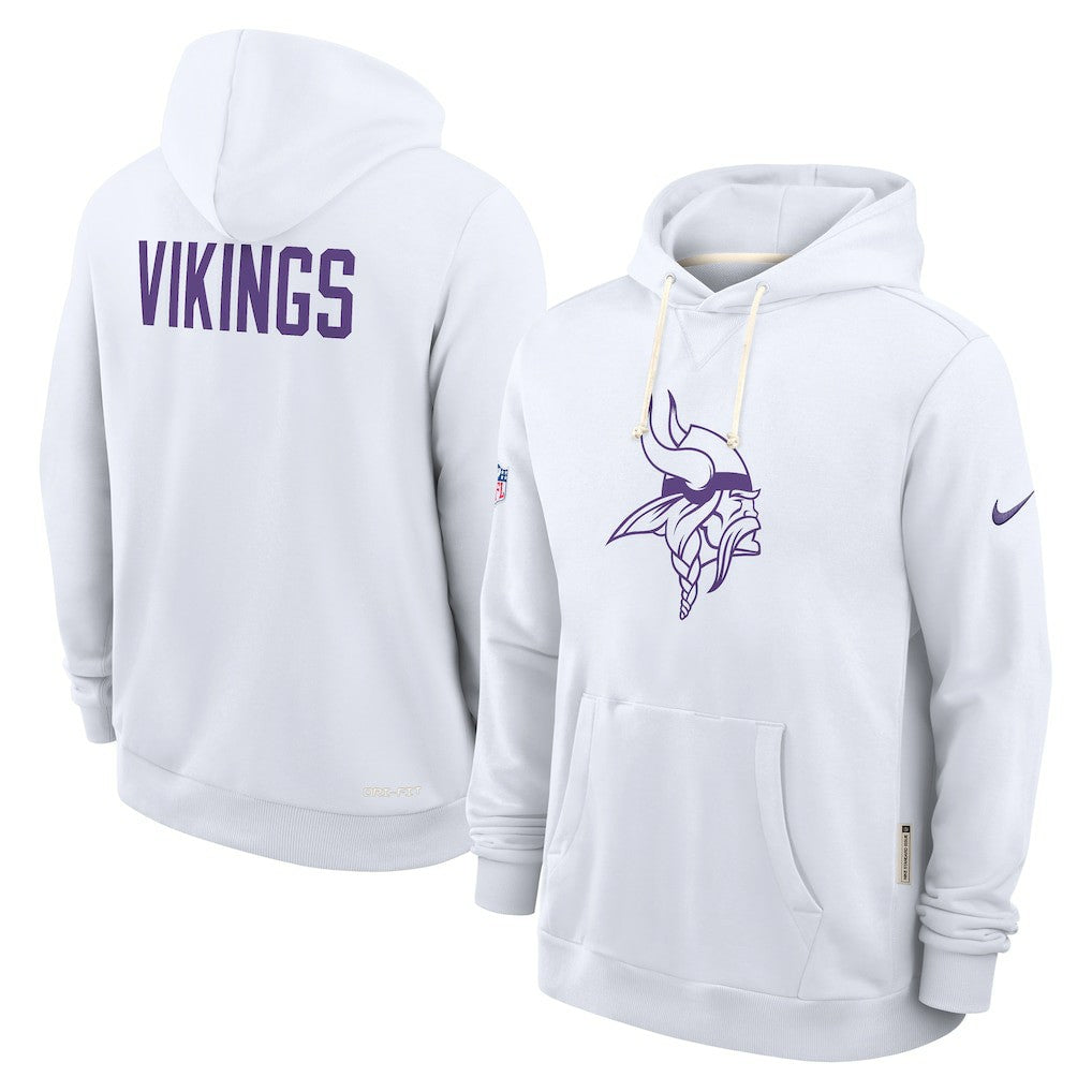 Minnesota Vikings Sideline Standard Issue Alt 2 Dri-FIT Hoodie White | Nike for Sale
