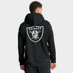 Las Vegas Raiders 2025 NFL Crucial Catch Sideline Standard Issue Dri-FIT Hoodie Black | Nike for Sale