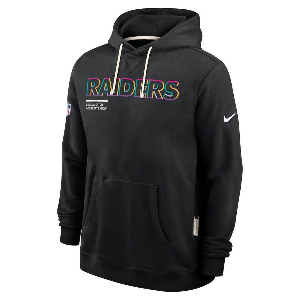 Las Vegas Raiders 2025 NFL Crucial Catch Sideline Standard Issue Dri-FIT Hoodie Black | Nike for Sale