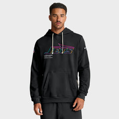 New York Jets 2025 NFL Crucial Catch Sideline Standard Issue Dri-FIT Hoodie Black | Nike for Sale